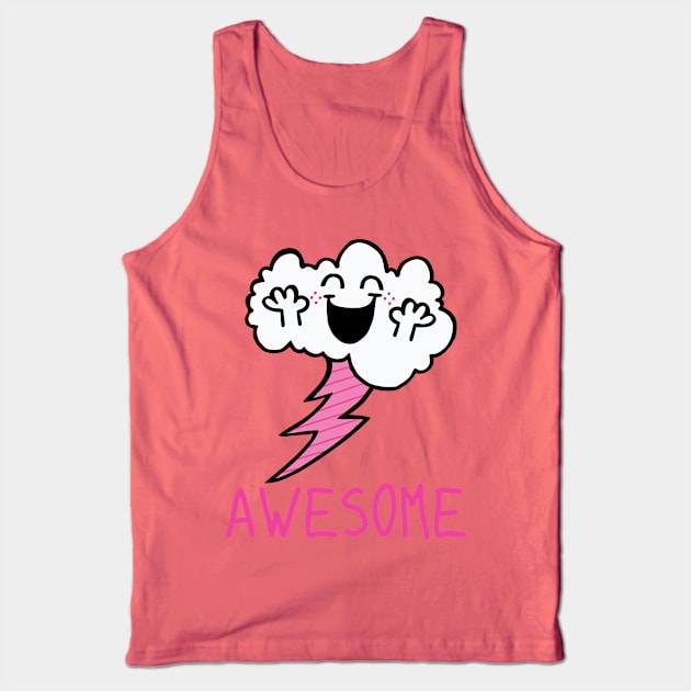 Awesome Cloud Tank Top by toddgoldmanart